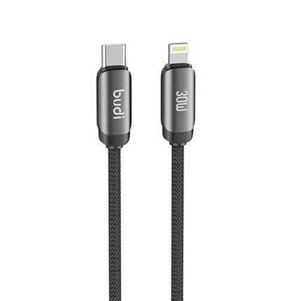 Budi Cable 1.2M PD30W Aluminum Shell C to L Braided Cable DC266TL12B