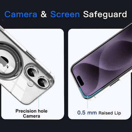 Gorilla Gel Case Premium Quality a Magnetic Ring  Rotating For iPhone 16 Pro Max