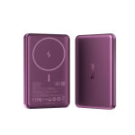 TRUSMI PY015 PD22.5W Ultra Mini Magnetic Wireless(15W) Power Bank 10000mAh- Purple