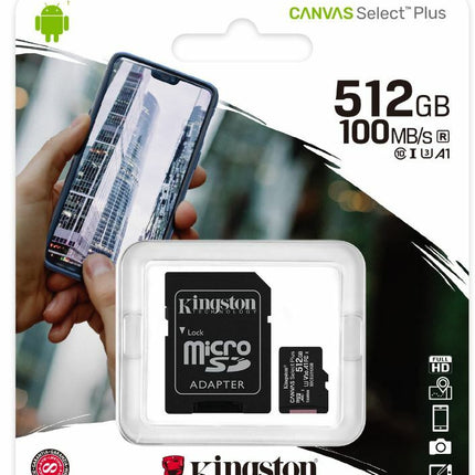 Kingston Canvas Select Plus 512GB SD Memory Card