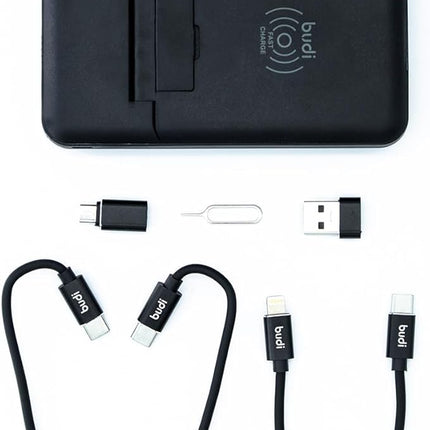 Budi Power Bank 10000mAh 20W Dual PD+QC3.0+Wireless