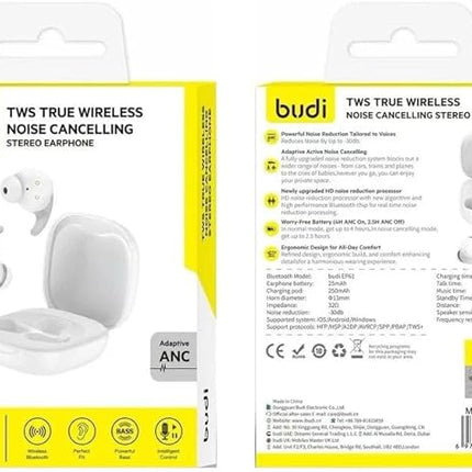 Budi AirPod TWS Wireless Noise Cancelling Stereo EP61W