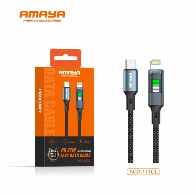 Amaya ACD-111CC 60W Fast Charging 1.2M Type-C to Type-C Cable