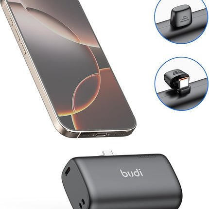 Budi PB816B 10000mAh PD Portable Power Bank – 22.25W Dual USB-C Fast Charging