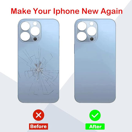 Back Glass iPhone 12  +Lens +MagSafe Blue