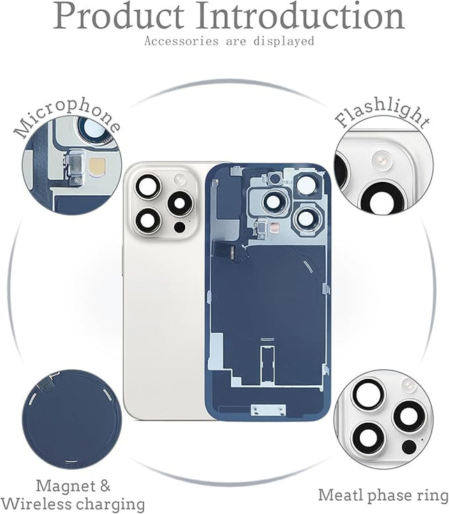 Back Glass iPhone 11 Pro Max  +Lens +MagSafe White