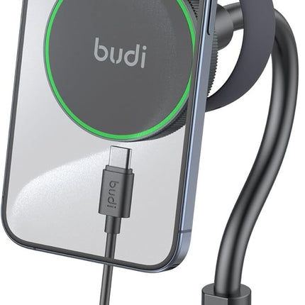 Budi 2 in 1 Universal Magnetic Wireless Car Charger Holder CM570B