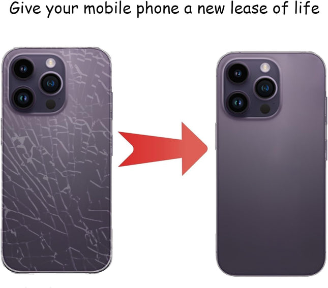 Back Glass iPhone 14 +Lens +MagSafe Purple