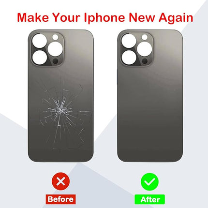 Back Glass iPhone 16Pro Max +Lens +MagSafe  Black