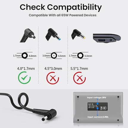 Laptop Univarsal Charger Intek 65W