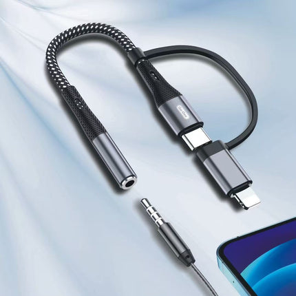 Go-Des 2 in 1 OTG Audio Cable GD-UC173 Connector Adapter