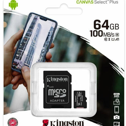 Kingston Canvas Select Plus 64GB SD Memory Card