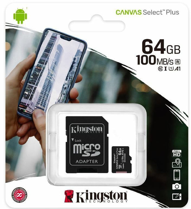 Kingston Canvas Select Plus 64GB SD Memory Card