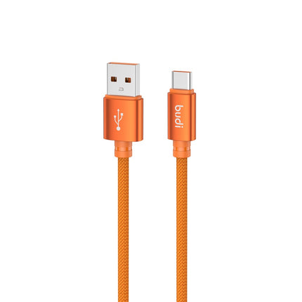 BUDI DC271T15C 1.5m 18W Fast Charging USB-A to USB-C Cable Braided Aluminum