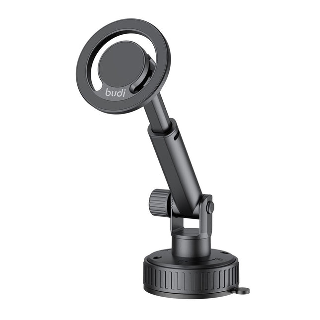 BUDI CM591B Adjustable Magnetic Phone Mount for Car 360 Degree Rotation Suction Cup Base Cellphone Holder