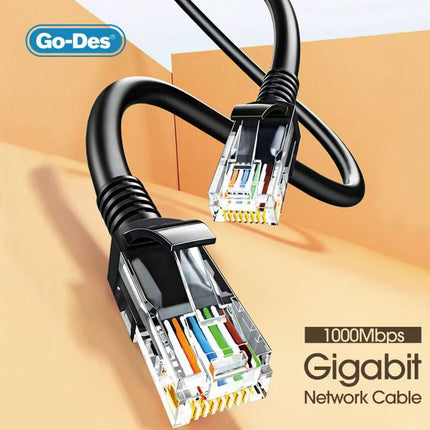 Go-Des Cat6 Gigabit Ethernet Cable RJ45 3M Network Cable with Ultra-Speed Transfer GD-HM891