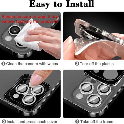 Glitter Camera Lens (3 In 1)  iPhone 15 Pro Max/15 Pro