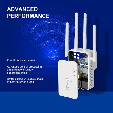 Go-Des Wireless Repeater booster 1200Mbps WiFi Extender Booster(GD-WPS03)