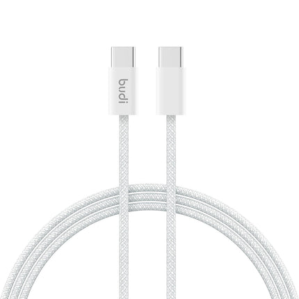 BUDI - Type-C to Type-C fast Charging Braided Cable 1 Meter - DC252TT10W