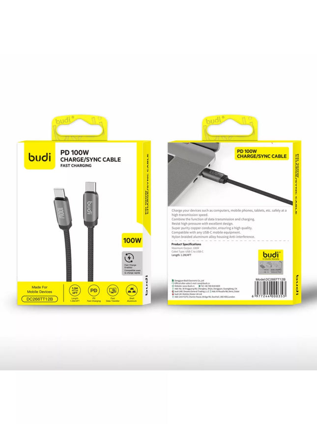 Budi Cable PD 240W 1.8m C TO C DC267TT18B