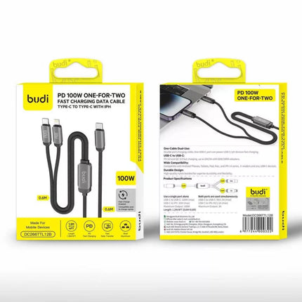 Budi Cable PD 100W ONE-FPR-TWO Fast Cable DC266TTT12B