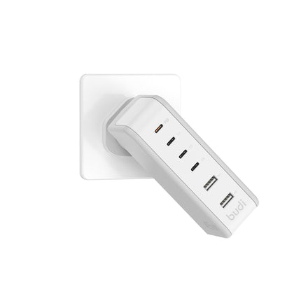 Budi Plugs 45W 6 Port PD Wall Charger AC301RUW