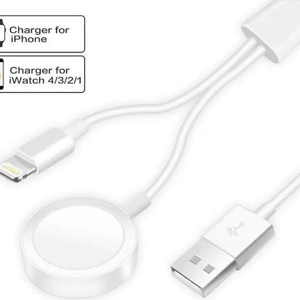 2 in 1 Magnetic Charging Cable For iWatch + L