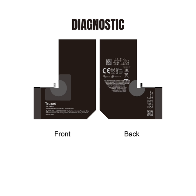 Trusmi Diagnoctic Battery For iPhone 14 Pro
