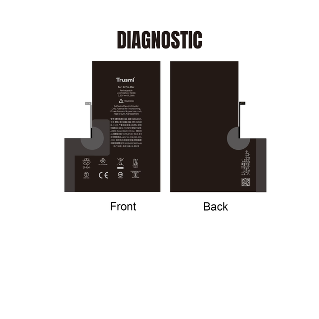 Trusmi Diagnoctic Battery For iPhone 12 Pro Max