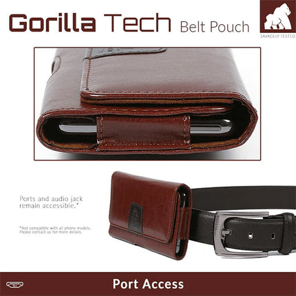 Case Belt Pouch  Solid Leather Gorilla Tech Size M