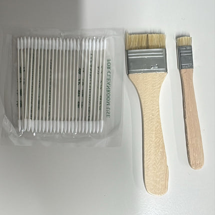 Set Of 2 Cleaning Brush + Pointed Cotton Swabs (25 PCS)