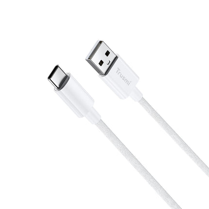 TRUSMI CA55-01 3A A To C Braided Charging Cable White 1M