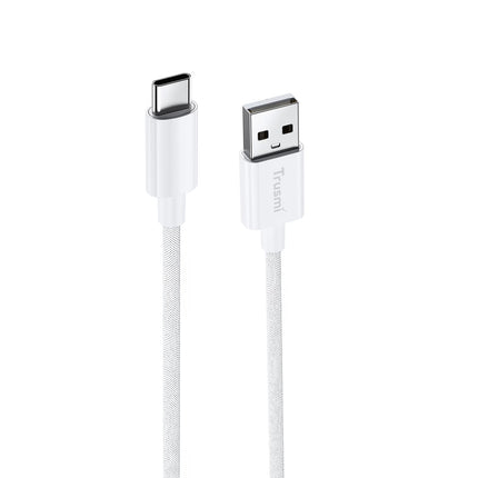 TRUSMI CA55-01 3A A To C Braided Charging Cable White 1M