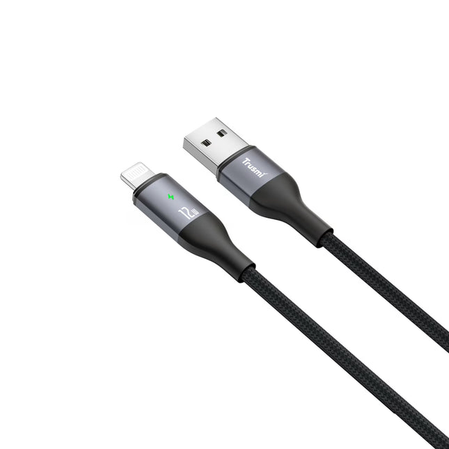 TRUSMI CA12-01 2.4A Smart Power-Off Aluminum Alloy Braided Cable – 1m