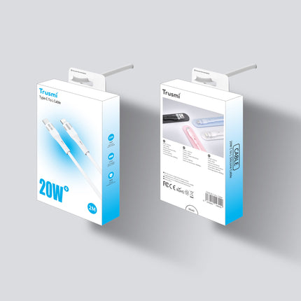 Trusmi CA34-075 20W Fast Charging Silicone Cable 1m - USB C to L