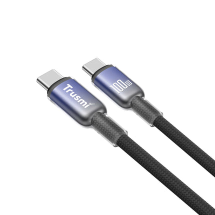 Trusmi CA47-12 100W Aluminum Alloy Braided Cable C To C