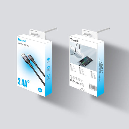 TRUSMI CA34-066 2.4A Silicone Charging Cable USB To L