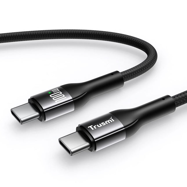 Trusmi CA47-12 100W Aluminum Alloy Braided Cable C To C 1M