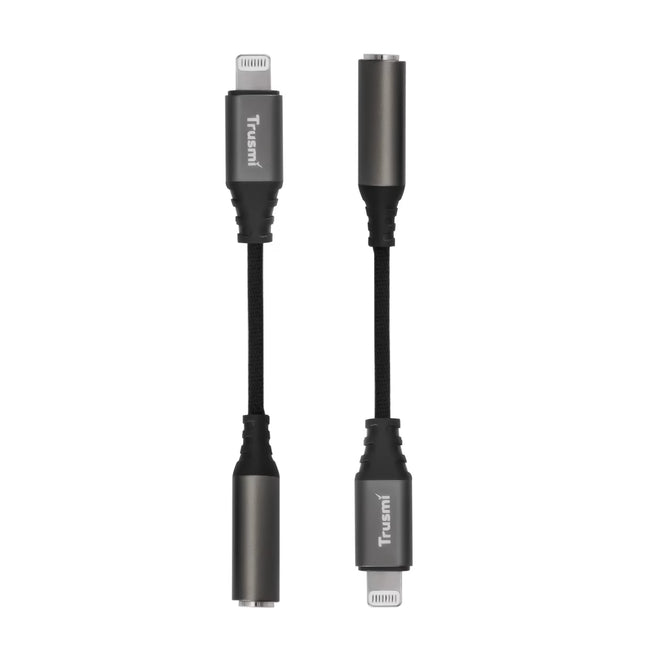 Lightning to 3.5mm AUX Audio Adapter – Calls & Music – TRUSMI CA50-02 – 20cm