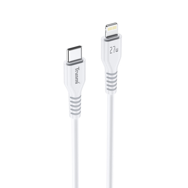 TRUSMI CA54-06 27W USB C To L Charging Cable White 1M
