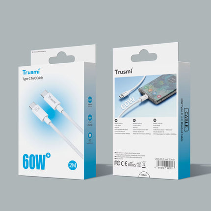 Trusmi CA55-05 2M 60W Braided Charging Cable USB C to C