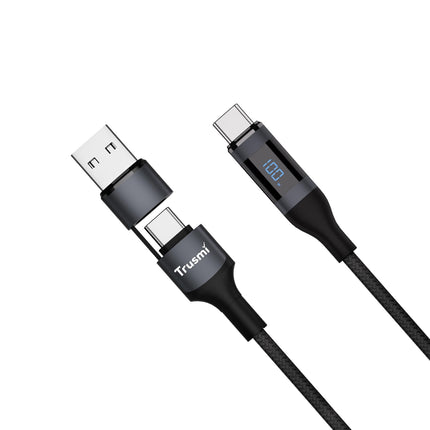 Trusmi CA56-01 100W Fast Spring Digital Braided Cable USB A/C to C 1.5M