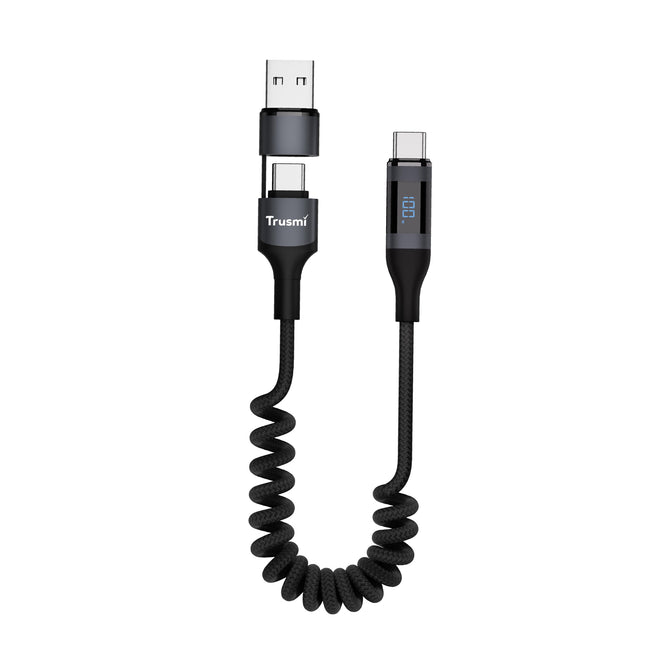 Trusmi CA56-01 100W Fast Spring Digital Braided Cable USB A/C to C 1.5M