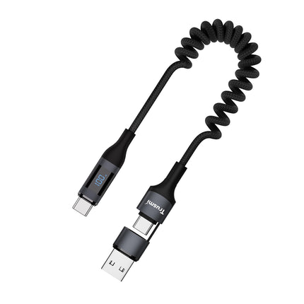 Trusmi CA56-01 100W Fast Spring Digital Braided Cable USB A/C to C 1.5M