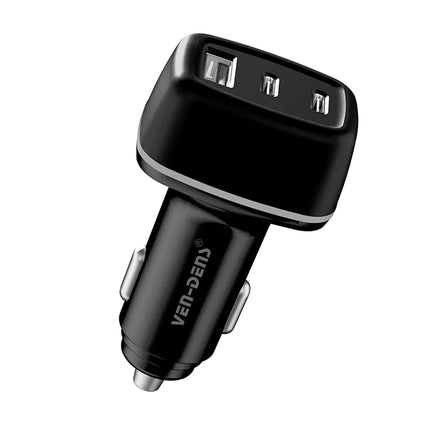 Ven-Des PD 18W/20W Dual USB Type-C Fast Car Charger – Compact Rapid Charging Adapter