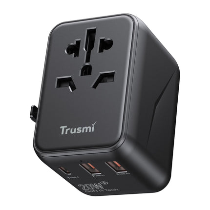 TRUSMI Univarsal Travel Adapter Charger 20W - CH18-01 - 1C2A  – UK/US/EU/AU Plug