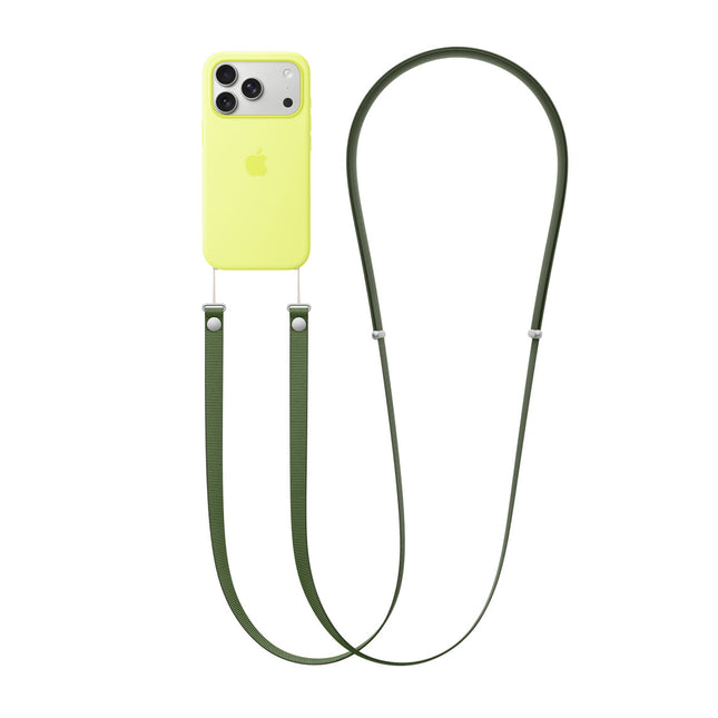 The Cross-body Strap (Sholder Strap) Maximum strap length: 208 cm (81.9 inches) Green