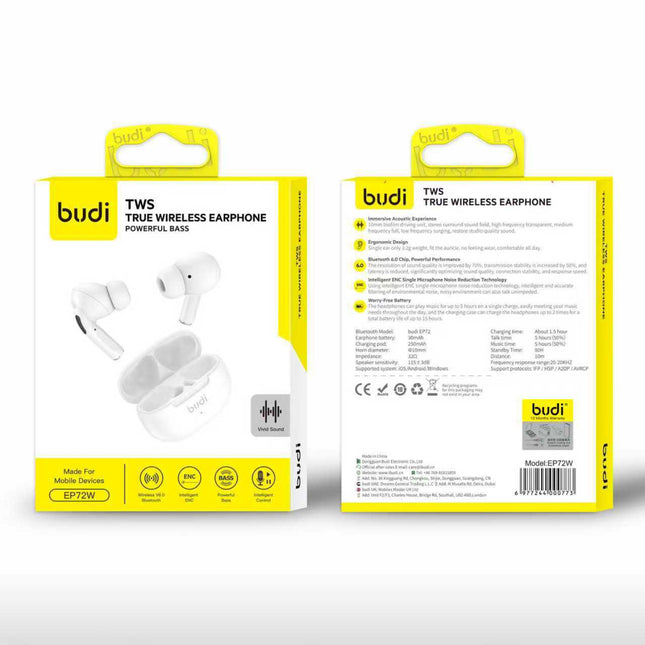Budi AirPod TWS True Wireless Earphone EP72W