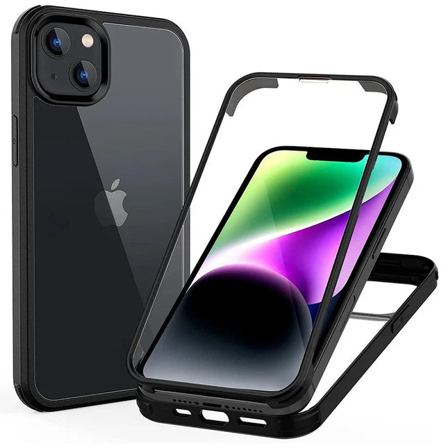360 Gel shell Gorilla Tech Premium Quality Black For Apple iPhone 16