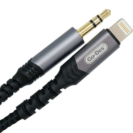 Go-Des GAC-271  Audio 3.5mm Jack Male to Lightning 3M